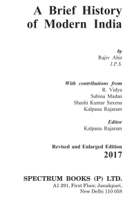 2017 EDITION A BRIEF HISTORY OF MODERN INDIA BY RAJIV AHIR (1)