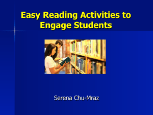 easy reading activities to engage students ning