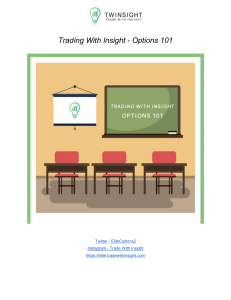 Trading WIth Insight - Options 101 - v1