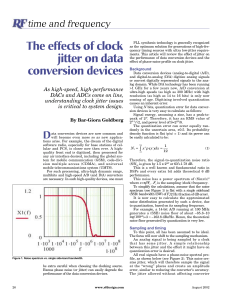 The Effects of Clock Jitter on Data Conversion Devices