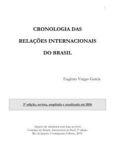 Cronologia das Relacoes Internacionais d