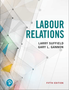 Labour Relations Textbook: Unions, Agreements, Negotiation