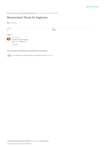 Measurement Theory 