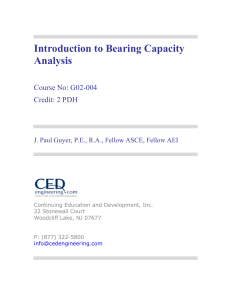 Bearing Capacity Analysis: Soils & Foundations