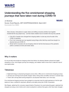 Understanding the five omnichannel shopping journeys that have taken root during COVID-19