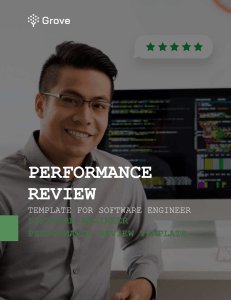 Software engineer performance review template