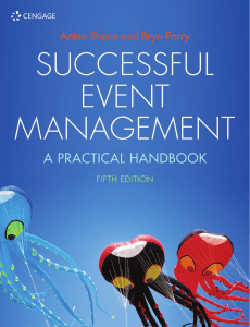 Successful Event Management A Practical Handbook, 5th edition by Parry, Bryn, Shone, Anton