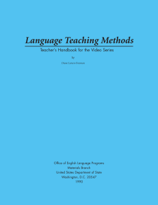 language teaching methods teachers handbook
