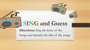 Guess Sing (Contemporary Philippine Music)