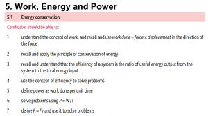 5. Work, energy and power 