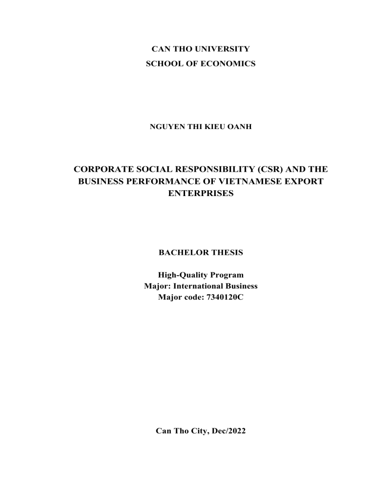 csr thesis