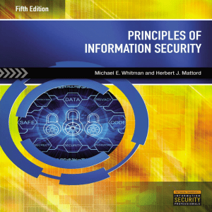 Principle of Information Security