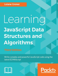 Loiane Groner - Learning JavaScript Data Structures
