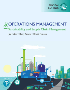 Operations Management Sustainability 