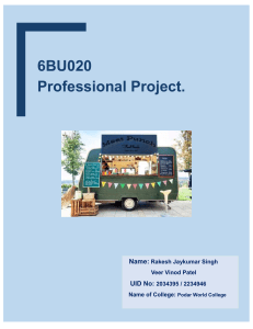 6BU020 Professional Project - 2034395, 2234946  by Rakesh, Veer
