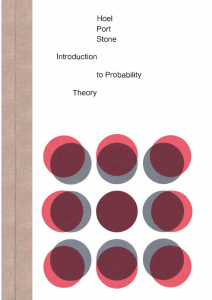 Introduction to Probability Theory-Hoel Port Stone