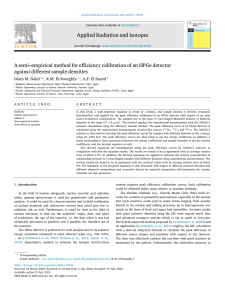 HPGe Detector Calibration Method for Varying Sample Densities