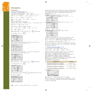 MHF Textbook - Answers