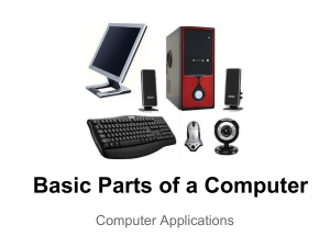 Basic Parts of a Computer- 2018