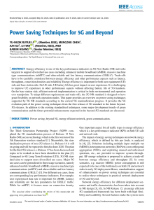 Power Saving Techniques for 5G and Beyond