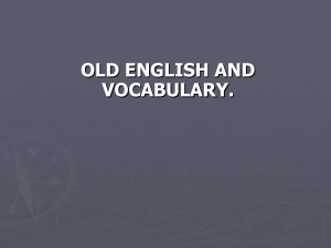Old English vocabulary