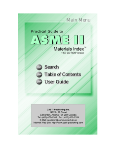 CASTI Practical Guide to ASME II