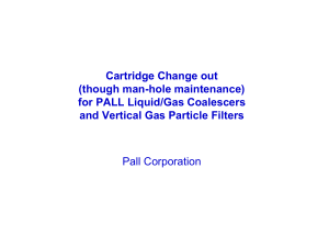 Maintenance Vertical Gas Filter