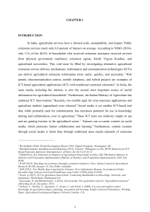 Tushar David Thesis (SOCIAL MEDIA'S IMPACT ON AGRICULTURE FARMING IN PRAYAGRAJ (KARCHHANA))