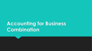 Accounting for Business Combination - 1