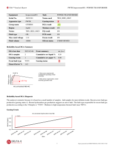toa fluid report Inspectorate001 PWTR POWER TRANSFORMER