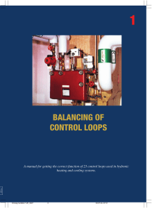 BALANCING OF CONTROL LOOPS