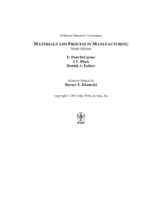 solutions manual - materials   processing in manufacturing  demargo 