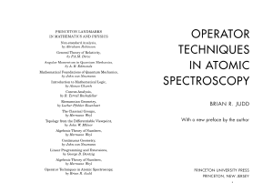 Judd B. - Operator Techniques in Atomic Spectroscopy-Princeton (1998)