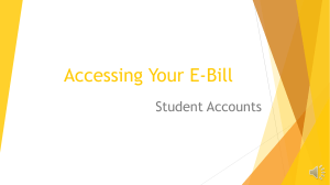 Accessing Your E-Bill