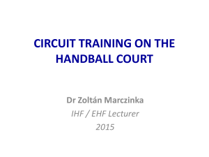 CIRCUIT TRAINING ON THE HANDBALL COURT-EHF Master