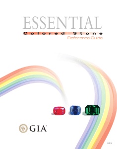 GIA Colored Stone reference guide