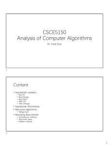 2 algorithm analysis