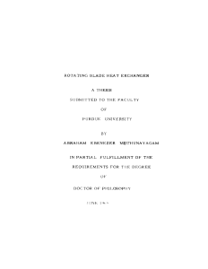 ROTATING BLADE HEAT EXCHANGER