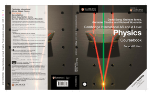 Cambridge International AS and A Level Physics Coursebook