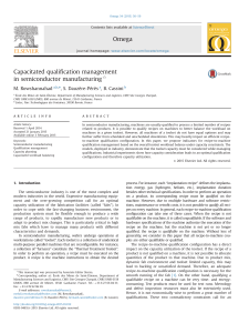 Capacitated qualification management in semiconductor manufacturing