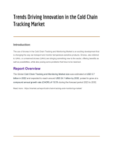 l Cold Chain Tracking and Monitoring Market