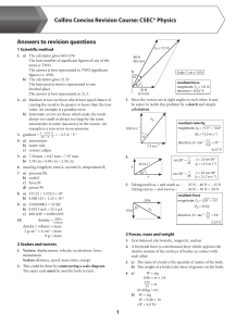 CSEC Physics Revision Guide Answers