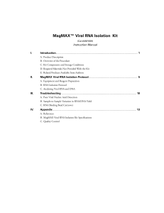 MagMAX™ Viral RNA Isolation Kit