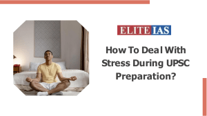 How To Deal With Stress During UPSC Preparation