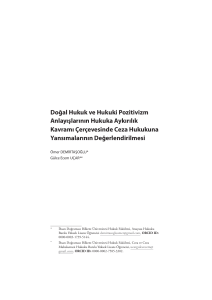 Do  al Hukuk ve Hukuki Pozitivizm Anlay    lar  n  n Hukuka Ayk  r  l  k Kavram     er  evesinde Ceza Hukukuna Yans  malar  n  n De  erlendirilmesi[#1341190]-3324766