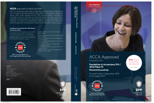 ACCA F3 FFA Financial Accounting