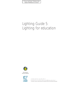 Lighting for education - PDF Room