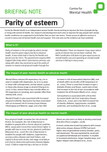 parity of esteem fact sheet