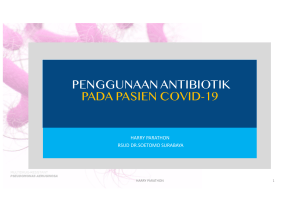 Penggunaan Antibiotik pada Pesakit COVID-19