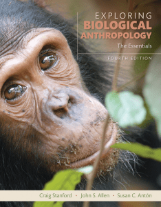 Exploring Biological Anthropology Fourth Edition